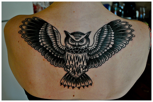 Owl Symbolism The Meaning of an Owl Tattoo  The Skull and Sword
