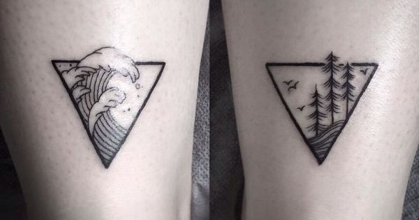 Pin by Estudio Chapman on Tattoos  Triangle tattoos Geometric triangle  tattoo Small geometric tattoo